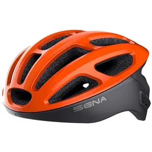 Sena R1 Casque de Vélo Connecté (Electric Tangerine, S) pas cher