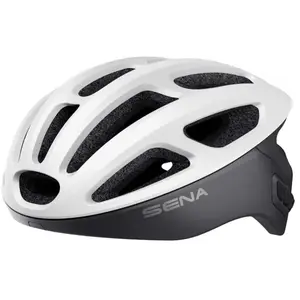 Casque vélo Sena R1 intercom Bluetooth® intégrée blanc mat- L pas cher