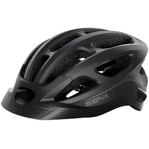 Sena R1 EVO Casque de Vélo Connecté, Matte Black, M