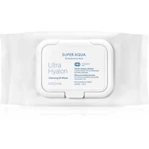 Missha Super Aqua 10 Hyaluronic Acid lingettes nettoyantes et démaquil...
