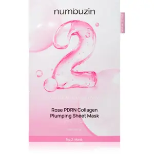 Comparateur de prix : Numbuzin No. 2 Rose PDRN Collagen Plumping Sheet Mask masque hydratant...