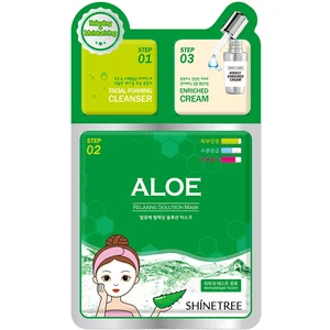 Shinetree Aloe relaxing solution mask 3 steps 28 ml pas cher