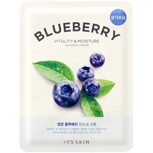 Masque en tissu revitalisant - Myrtille - Visage - 1 unité pas cher