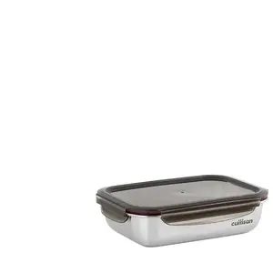 Boîte hermétique CUITISAN de conservation inox rectangle 1900ml pas cher
