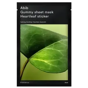 Abib Gummy Sheet Mask Heartleaf Sticker Masque visage 1 art.Vendu parflaconi