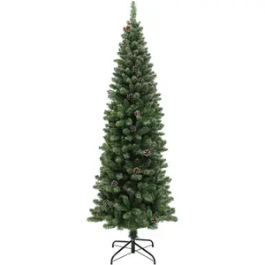 NVEES Sapin De Noël Artificiel Ultra-fin De 180 Cm Avec Structure En A... pas cher