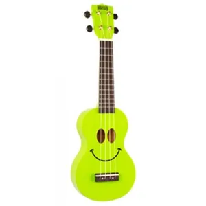 Mahalo U-Smile-Gn - Ukulele Smiley Vert + Housse