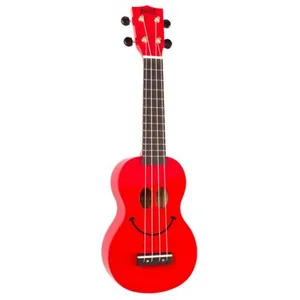 Comparateur de prix : Mahalo U-Smile-Rd - Ukulele Smiley Rouge + Housse