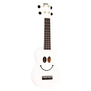Comparateur de prix : Mahalo U-SMILE-WT - Ukulele Smiley Blanc + Housse