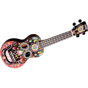 Comparateur de prix : Mahalo MA1SK/BK Art Series Skull Black ukulélé soprano