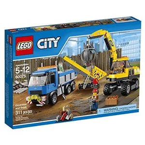 Pelle et camion de démolition LEGO City pas cher