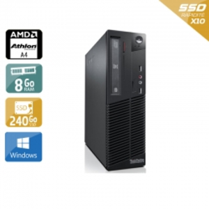 Lenovo ThinkCentre M78 SFF AMD A4 - 8Go RAM 240Go SSD Windows 10 pas cher
