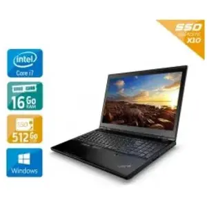 Lenovo Thinkpad P50 15,6 i7 Gen 6 16Go RAM 512Go SSD M.2 Windows 10" pas cher
