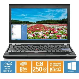 ordinateur portable lenovo thinkpad x220 ultrabook core i5 8go ram 250... pas cher