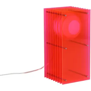 BANG LOP SMALL RECTANGLE-Lampe à poser LED Acrylique H38cm pas cher