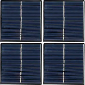ALLAUVE 4 Pièces Mini Panneau Solaire 5v 0.8w Pour Projets Diy, Charge...Vendu parmanomano