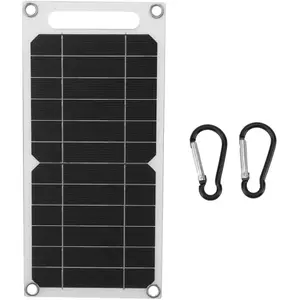 FLAMMKRAFT Panneau Solaire 6w 6v Monocristallin Étanche Avec Ports Usb... pas cher