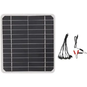FLAMMKRAFT Panneau Solaire 10w 12v Pour Chargeur De Batterie Voiture E...Vendu parmanomano