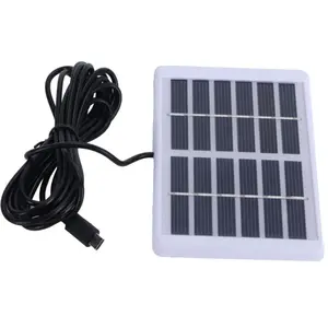 FLAMMKRAFT Panneau Solaire 6v 1.2w Avec Port Micro Usb, Chargeur Polyc... pas cher