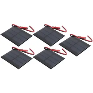 ALLAUVE Panneau Solaire Miniature 5 Pièces - 1,5v, 0,65w, 60x80x3mm, C... pas cher