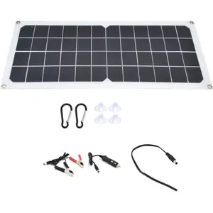 FLAMMKRAFT Panneau Solaire 10w Avec Double Port Usb Pour Camping-car, ...Vendu parmanomano