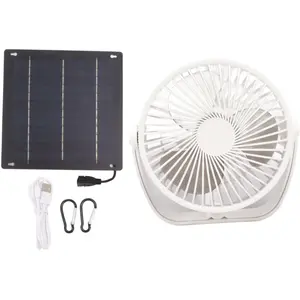 ALLAUVE Ventilateur Solaire Portable 10w Avec Panneau Usb, Ventilation...Vendu parmanomano