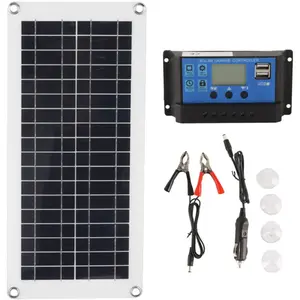 ALLAUVE Kit Solaire 100a 40w Avec Double Port Usb Femelle Ip65 Étanche...Vendu parmanomano
