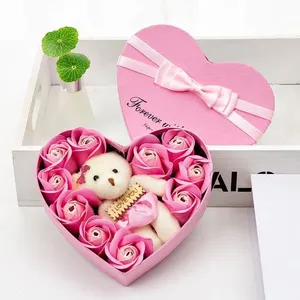 Lot de 10 Roses Parfumée Savon Fleur Coffret Cadeau, Salle De Bain Fle...Vendu parcdiscount