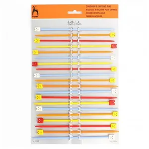 Pony Lot de 10 paires d'aiguilles N° 3,25 et 4mm - Multicolore - Multi... pas cher
