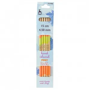 Aiguilles doubles pointes 15cm bois Flair N° 3,5 à 5 - Pony(...) -