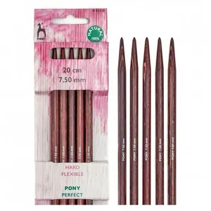 Aiguilles doubles pointes 20cm bois Perfect du N°3 au N°10 - Pony(...) -