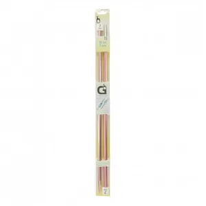 Aiguilles à tricoter 35 cm en aluminium Grove N°4 à 7,5 - Pony(...) -
