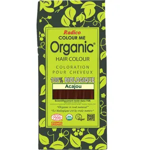 Radico Lot de 2 boîtes de coloration végétale Colour Me Organic, en acajou, 2 x 100 g pas cher