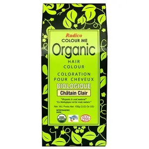 Comparateur de prix : Radico Kit de coloration végétale bio - Châtain clair - 100 g