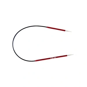 KnitPro K47052 Aiguilles à Tricoter circulaires, Métal, Rouge, 25cm / 2,5mm
