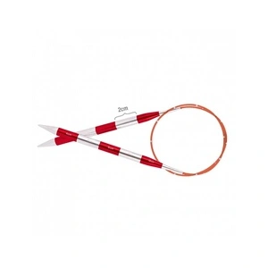 KnitPro Épingles à Tricoter circulaires, Aluminium, Red, 40cm x 2,25mm