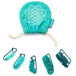 GENERIQUE Set de 100 marqueurs de mailles -The Mindful - Knitpro(...) - Bleu pas cher