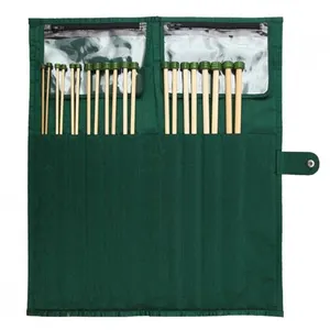 GENERIQUE Kit Aiguilles à tricoter Bamboo 25 cm N°3 à 10 - Knitpro(...) - Vert