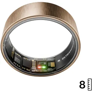 Ultrahuman Ring AIR (Grösse 8) (8, Or rose, Or rose brossé), Bague con... pas cher