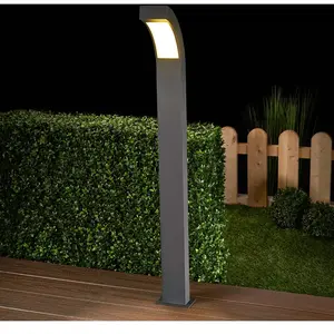 LAMPENWELT Lucande Borne lumineuse LED Lennik, 100 cm, anthracite, métal pas cher