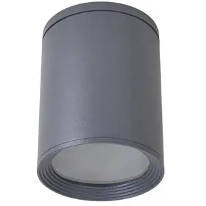 Comparateur de prix : Spot pour plafond Lucande Minna, anthracite, 14 cm, IP54, E27