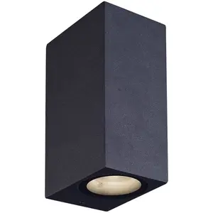 LAMPENWELT.COM Applique d'extérieur LED Lucande Tavi, hauteur 15 cm, noir pas cher