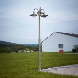 Lindby lampadaire d'extérieur Damion, 200 cm, 3 lampes, E27, IP44Vendu parluminaire