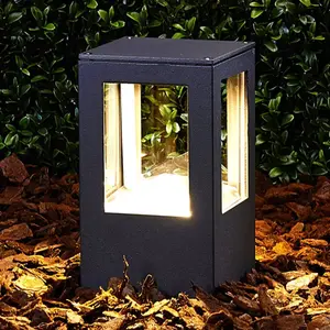 Comparateur de prix : LAMPENWELT.COM Lucande, luminaire pour socle LED Nicola, 20 cm, anthracite, IP54
