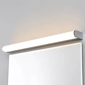 Comparateur de prix : Lindby, applique murale LED Philippa, arrondie, 58 cm, chrome, IP44
