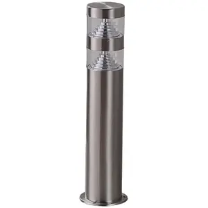 Comparateur de prix : Lindby Lampe pour socle LED Lanea, 40 cm, gris, acier inoxydable, IP44