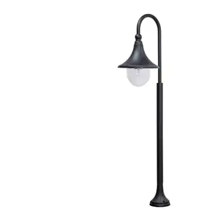 Lindby, borne lumineuse Daphne, 120 cm, noir, métal, E27