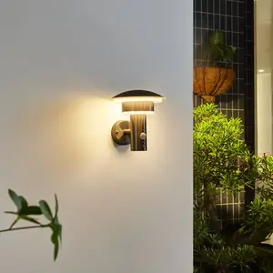 LAMPENWELT.COM Lindby, applique d'extérieur LED Lillie, détecteur, hauteur 19 cm pas cher
