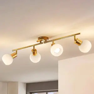 LINDBY Plafonnier à intensité variable 'Elaina' en métal pour salon & salle à manger