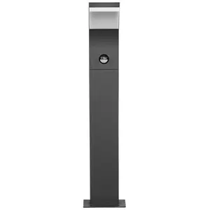 Comparateur de prix : LAMPENWELT Lucande Borne lumineuse LED Timm, capteur, 60 cm, anthracite, IP54